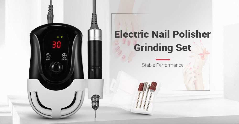 30000RPM Nail Manicure Pedicure Tools Files Electric Polisher Grinding Glazing Machine